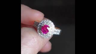 Gem Gardener: Petite Vintage Natural Ruby Ring 18k