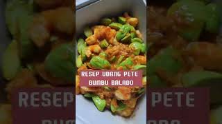 Resep Sederhana Udang Pete Bumbu Balado || Enak Banget Sampai lupa berhenti makan #shorts