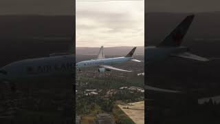 Scary Air Canada Boeing 777 Flight Landing at Manchester Airport