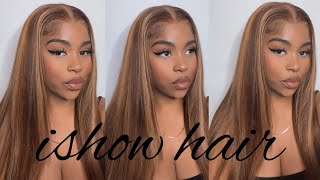 Pretty Pre-Highlight Lace Frontal Wig ft. Ishow Hair