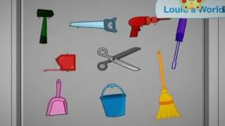 BabyTV Louie's world work tools english