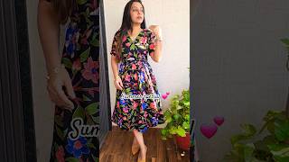 Amazon Summer special floral Dress #dresses #kurtaset #mididress #amazonhaul #ytshorts #shortsfeed