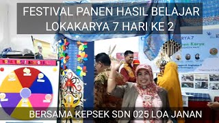 Festival panen hasil belajar bersama kepsek SDN 025 LJ