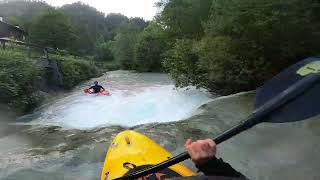 Wildwasserpaddeln auf dem Hinterwildalpenbach 3. Run uncut