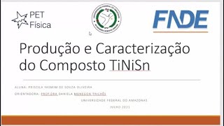 Produção e caracterização do composto TiNiSn.