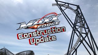 MAXX FORCE Construction Update at Six Flags Great America!