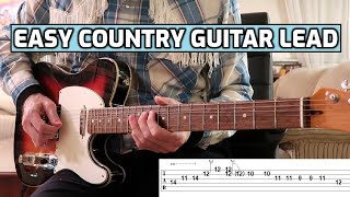 Classic Country Guitar Solo in A - Lesson w/TABS