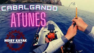 Cabalgando Atunes desde kayak !  - me remolca varias millas @NoisyKayakAdventures