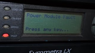 Power module fault exists apc symmetra lx определение неисправного силового модуля