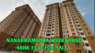 || 4BHK flat for sale in gated community ( 2400sft ), Nanakramguda, Hyderabad