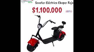 Código: 76fbb  Scooter Electrico Choper Rojo Y Militar En Concepción  MallRegional.cl