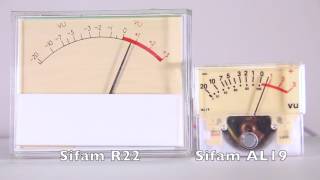 VU Meter TEST1 Sifam R22 VS Sifam AL-19