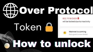 Over wallet locked | over wallet new update | crypto airdrops