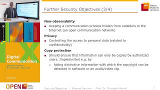 1.9 Security Objectives