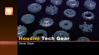 Houdini Procedural Tech Gear (HDA Included)