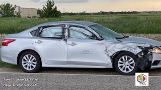 Car vs Truck Injury Crash 2840 E 8th St. Hays, KS  5/26/21