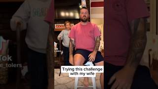 Trying this challenge with my wife #challenge #trending #comedy #viral #funny #shorts #subscribe