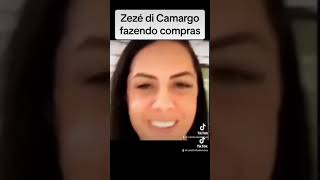 Zezé di Camargo fazendo compras de supermercados