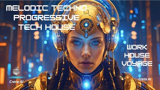 Melodic Techno XVII - Creta AI - Music to Help Study / House / Work / Voyage / Mix