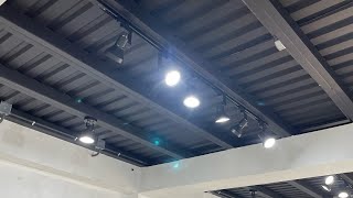 Instalación de fuerza y luces en tienda de Skincare / SPS