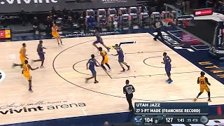 Donovan Mitchell Hits A Team Franchise Record For Most Three Point Shot Crazy!!