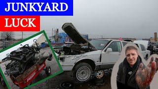 WINTER STORM junkyard hunt!! NEW YARD, some WINS, some FAILS.