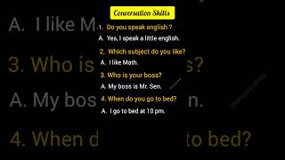 Conversation Skills # spoken English # English Learning # English Practice# English Talking Skills