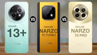 Realme 13 Plus Narzo 70 Turbo Vs Realme Narzo 70 Pro