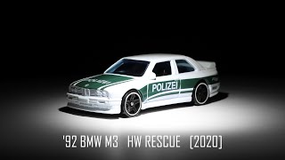 Hot Wheels '92 BMW M3 HW Rescue [2020]