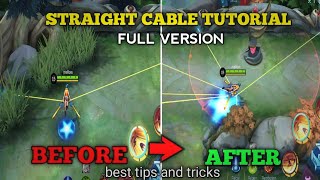 COMPLETE! easy Fanny STRAIGHT CABLE TUTORIAL 2021 (DO THE HARDEST FANNY CABLE)👌 -MLBB