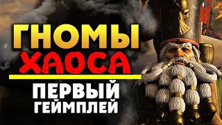 Гномы Хаоса геймплей Total War Warhammer 3 - кампания Астрагота Железнорука на русском