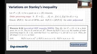 Combinatorics and complexity of Stanley’s inequality