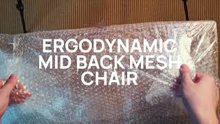 Ergodynamic CH-3301 | MID BACK MESH OFFICE CHAIR | Unboxing