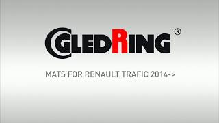 Gumové autokoberce GLEDRING Reanult Trafic 2014-