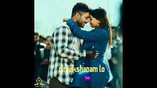 Beautiful love song lyrics whatsapp status🖤💙#Naa peru surya naa illu india#Allu arjun,anu Emmanuel