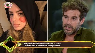 Benjamín Vicuña contó cómo fue la charla  con la China Suárez sobre su separación