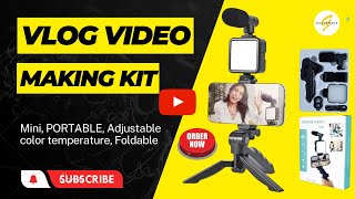 AY-49 Vlog Video Making Tripod Kit With Microphone , Remote and And Light Top Reviews