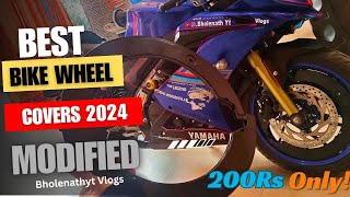 Bike wheel cover for all bikes 2024 🔥 | R15 modified wheel cover | Best wheel cover for bike 🤯