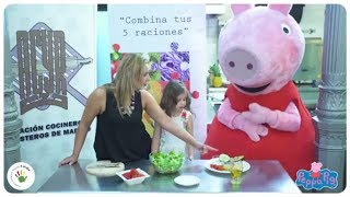 Peppa Pig - ¡Vida sana con Peppa y “5 al día”! Receta de Ensalada con fresas