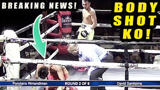 BREAKING: SANTISIMA PANALO BRUTAL 2ND RD KNOCKOUT! SANTISIMA VS RIMANDIMAN! MALA-INOUE BODY SHOT KO!