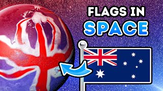 National Flags in Deep Space