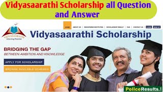 All Question and Answer Vidyasaarathi Scholarship || Vidyasaarathi Scholarship Real or Fake || 60000