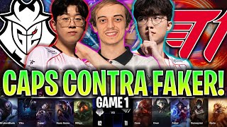 G2 DE CAPS SE ENFRENTA AL MEJOR T1 DE FAKER! *BRUTAL* | G2 vs T1 Game 1 SWISS STAGE WORLDS 2024 LVP