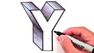 How to Draw the Letter Y in 3D