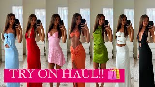 HUGE SHEIN TRY ON HAUL SUMMER 2024 | Must-have Trendy SHEIN Dresses, Tops, Skirts, Hats Try On Haul