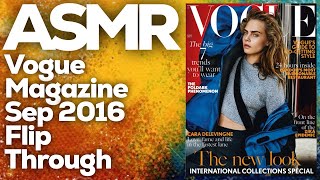 Gentle Whispering ASMR Page Flipping: Exploring the September 2016 Vogue Magazine, StevenAntonyASMR