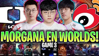 SACAN MORGANA JUNGLA EN LA PARTIDA DECISIVA!😱 | DK vs WBG Game 3 SWISS STAGE WORLDS 2024 LVP ESPAÑOL