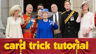 Card trick TUTORIAL/Queens jubilee 2022