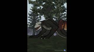 Skullcrawler vs Buck Rex | Animation #shorts