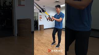 TRX marches with ribcage and pelvic stack